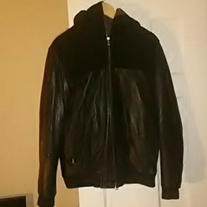 Vince leather n shade jacket